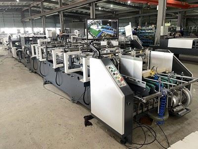 High Speed Carton Box Folding and Gluing Machine (4&6 Corners Boxes Folder Gluer), HZH-FBP